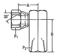 2048 NPSM X Internal Pipe Elbow